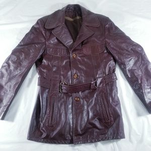 LEATHER JACKET WITH BELT